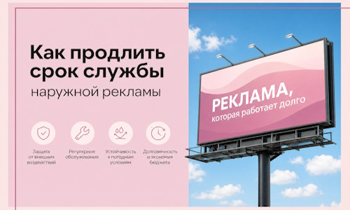 Как продлить срок службы наружной рекламы в Вольске