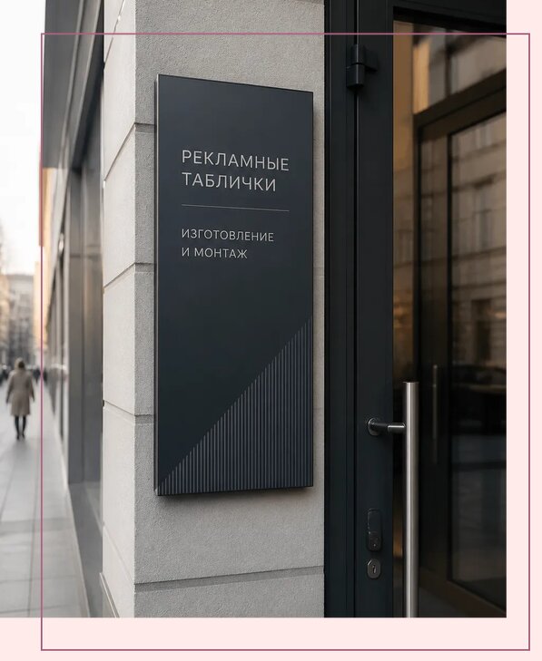 Рекламные таблички в Вольске по цене от 4557 р. | Аванза-Вль