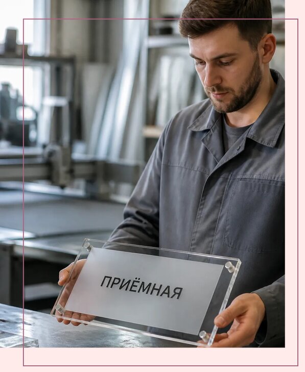 Таблички из оргстекла на заказ в Вольске от 3950 р. | Аванза-Вль