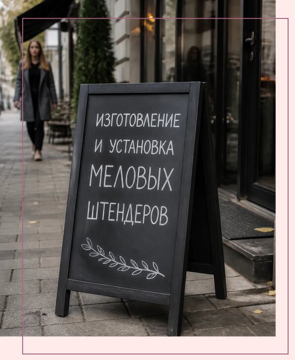 Меловые штендеры в Вольске по цене от 6583 р. | Аванза-Вль